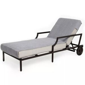 Linum Home Textiles Chaise Lounge Cover Turkish Cotton Gray